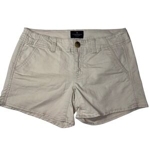 American Eagle Outfitters Womens Beige Stretch Shortie‎ Shorts Size 2